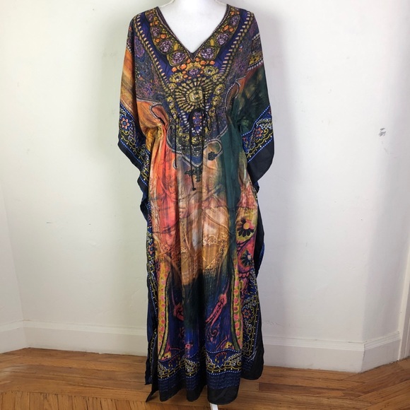 Dresses & Skirts - Boho Kaftan Caftan Drawstring Waist One Size